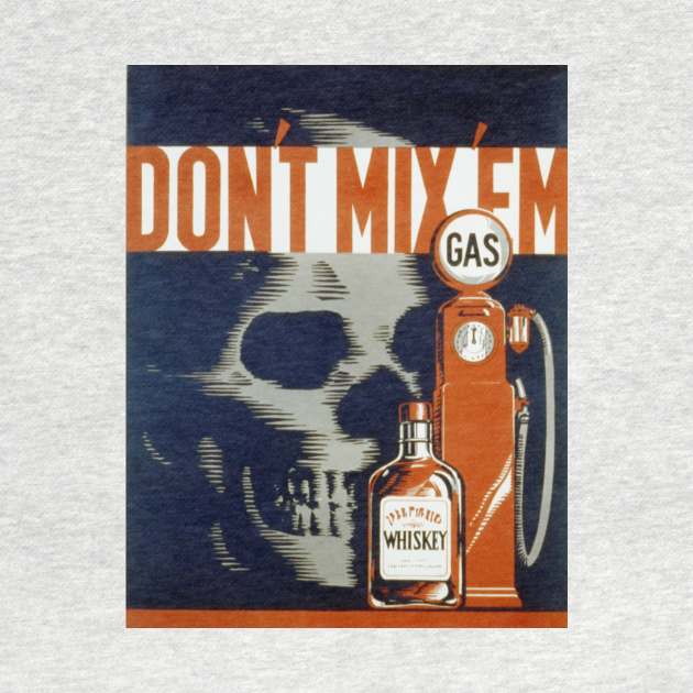 Vintage poster - Don't drink and drive by Montanescu